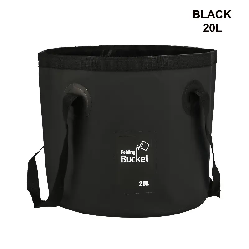 12L 20L Portable Waterproof Water Bag Folding Bucket Water Storage Container Carrier Bags For Fishing Camping Hiking