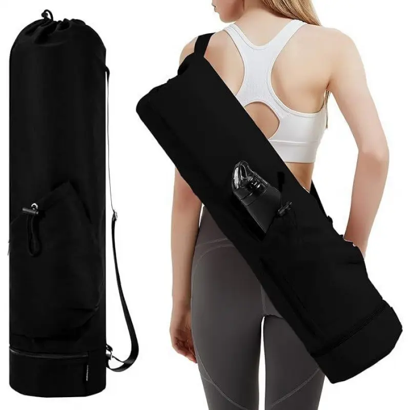 Yoga backpack, large capacity yoga mat bag, waterproof, adjustable shoulder straps, breathable sports bag, portable multifunctio