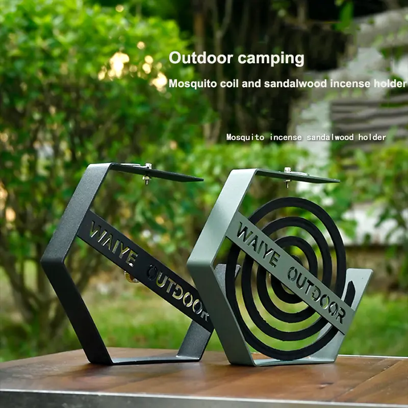 New Outdoor Mosquito Coil Tray Camping Tools Tourist Hiking Mosquito Coil Holder Camping Supplies Hanging Mosquito Coil Holder