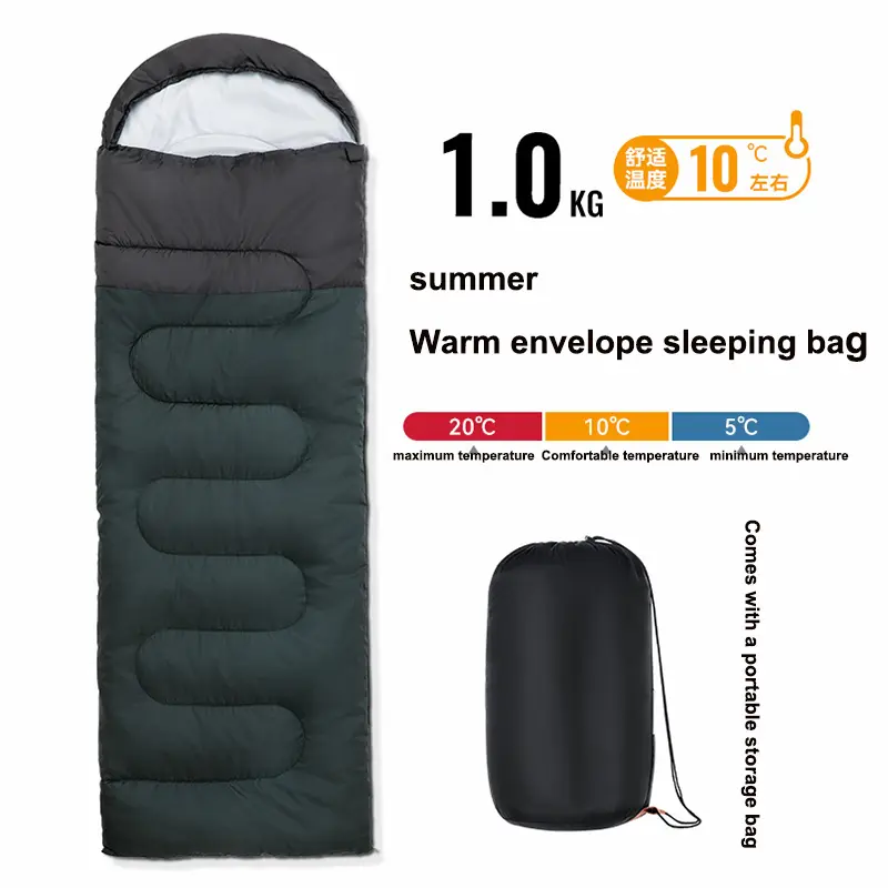 Summer lightweight outdoor camping sleeping bag, portable and spliceable, single and double person indoor nap bag, hotel dirty i