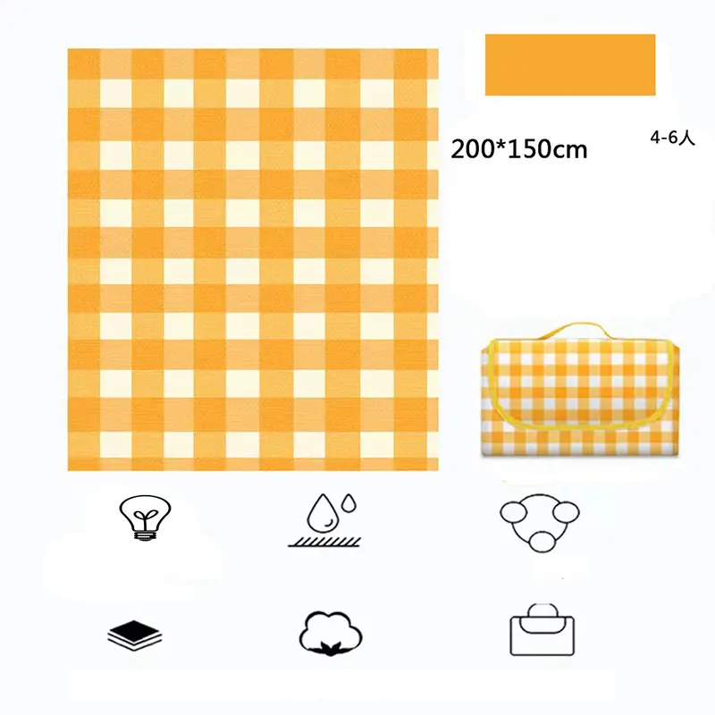 Foldable Picnic Mat Portable Sand Beach Mats Non-woven fabric Thicken Tent Camping Blanket Pad Moisture-proof Outdoor Picnic Mat