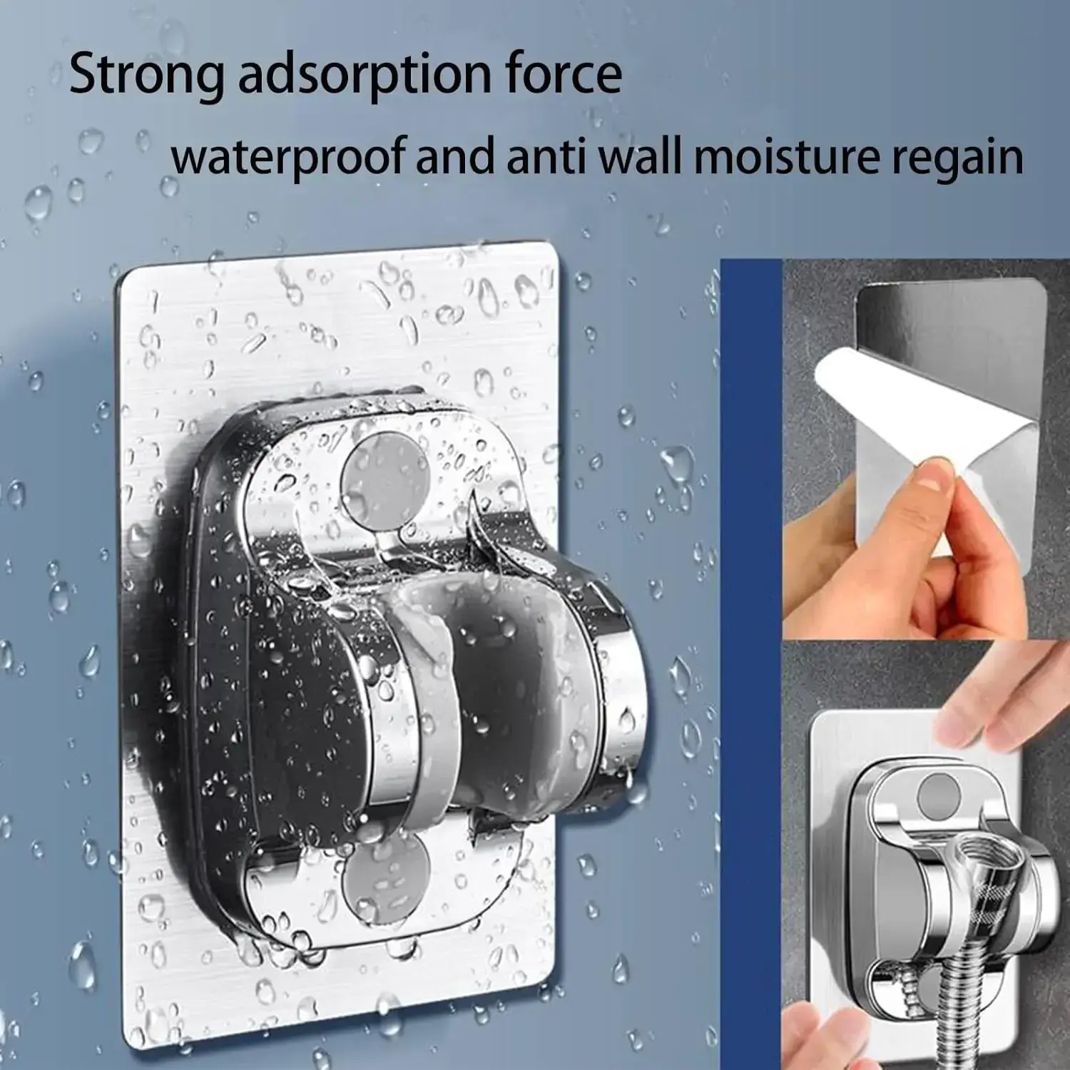 1PC Wall Mount ABS Adjustable Shower Holder Bathroom Handheld Shower Head Holder Bracket Easy Installation Base
