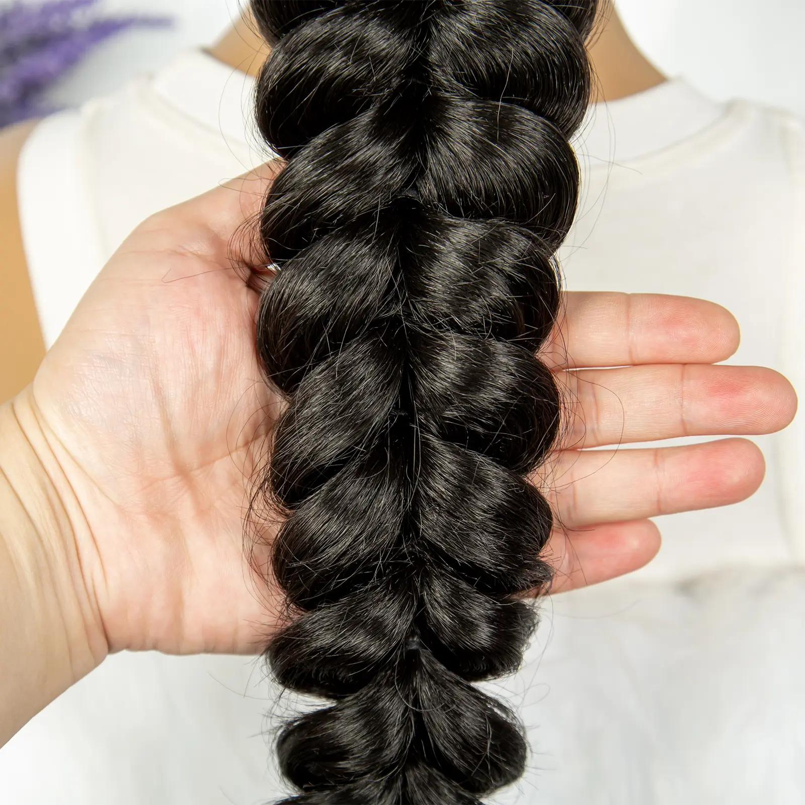 KIMA Synthetic 13x4 Lace Front Braided Wigs Dutch Braids Wig  With Baby Hair For Black Women Wig Kinky Curly Hair Wigs