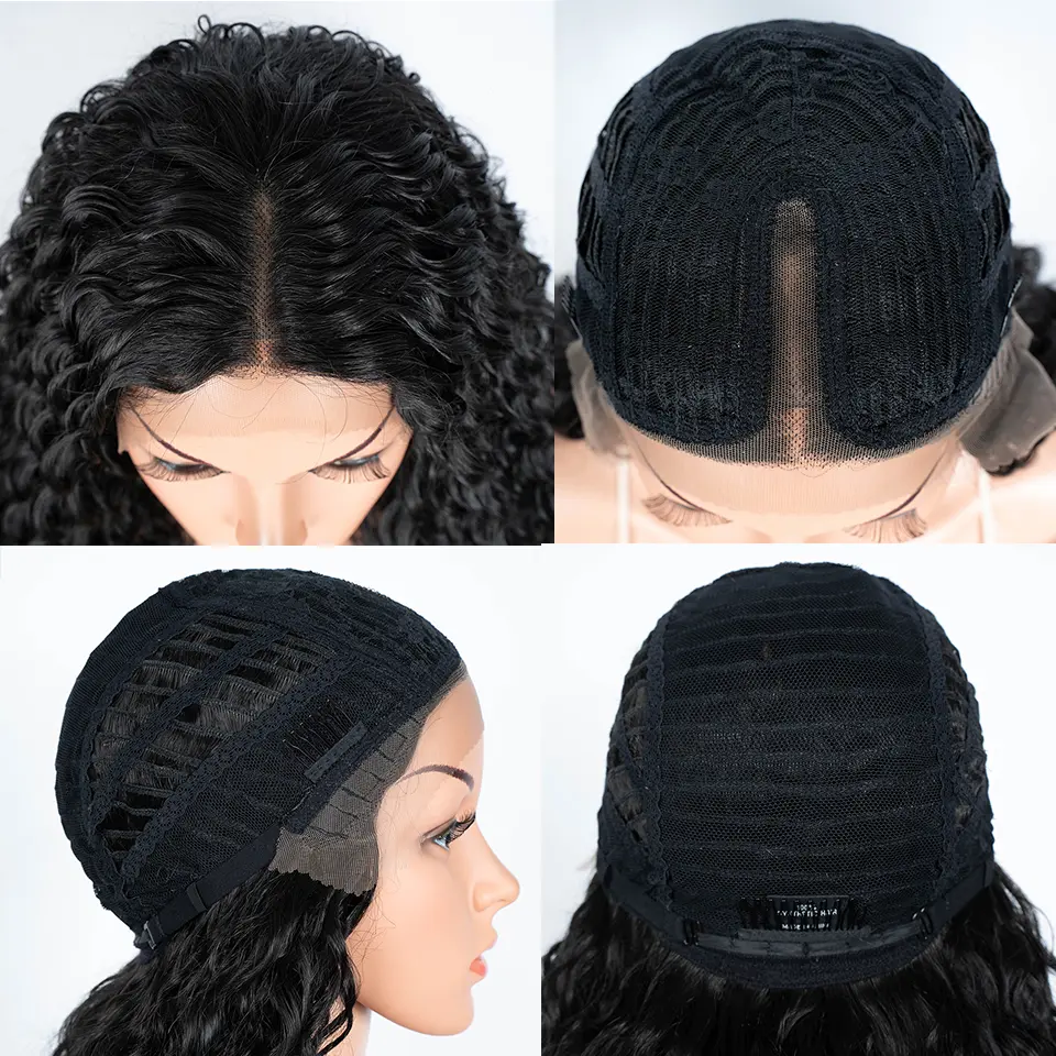 Synthetic Lace Front Wigs 30 Inch Long Curly Hair Lace Wigs For Women Ombre Brown HD Lace Front Cosplay Wig Heat Resistant