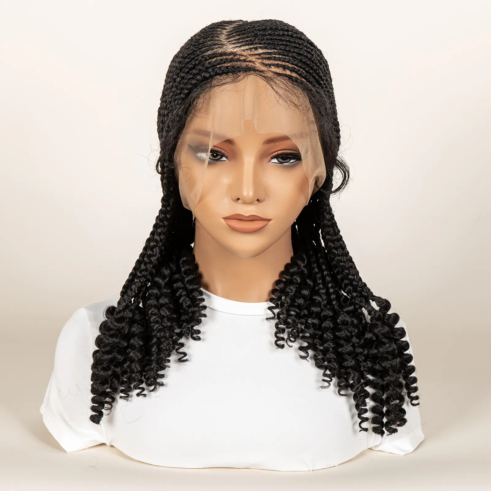 Synthetic Cornrow Braided Wigs for Women 14 Inch Full Lace Braids Wig Short Blait Natural Black Knotless Wig 2025 New Hairstyle