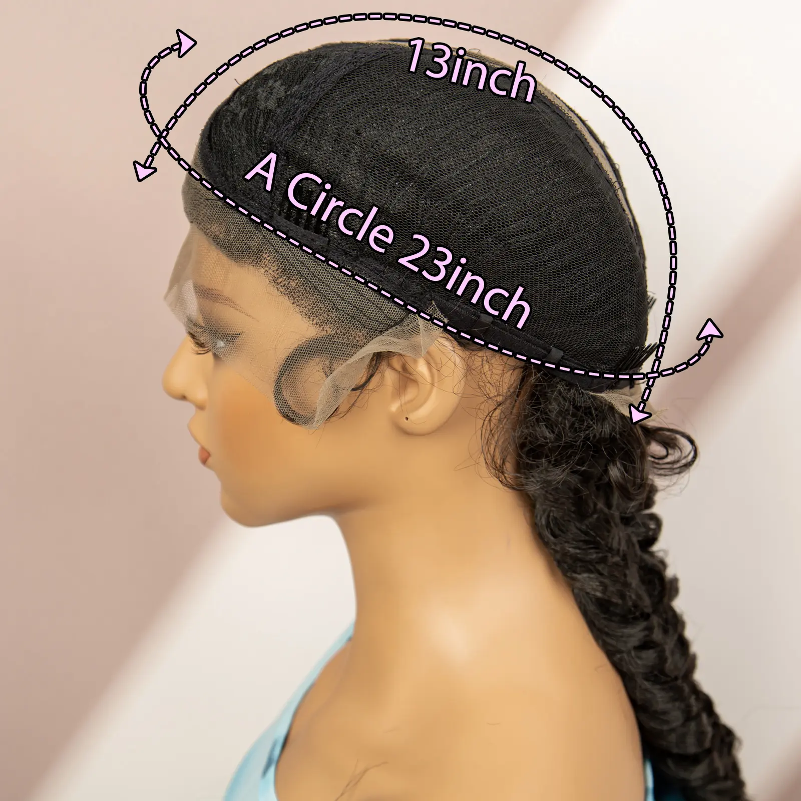 Synthetic Goddess Braided Wigs Cornrow Braided Wigs with Baby Hair Braids Wigs for Women Daily Use Knotless Wigs