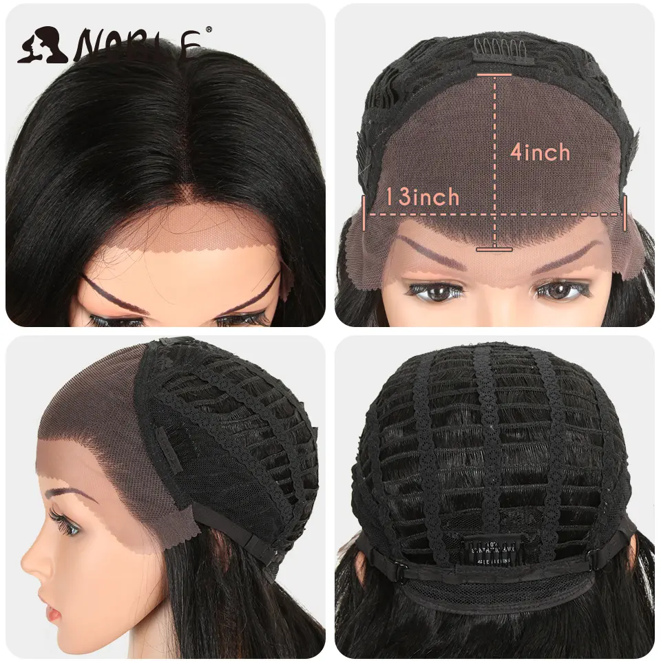 Noble 13x4 Lace Front Wig Synthetic 28 inch Long wavy ombre blonde Wigs For Women Ombre Lace Front Wig Synthetic Lace Front Wig