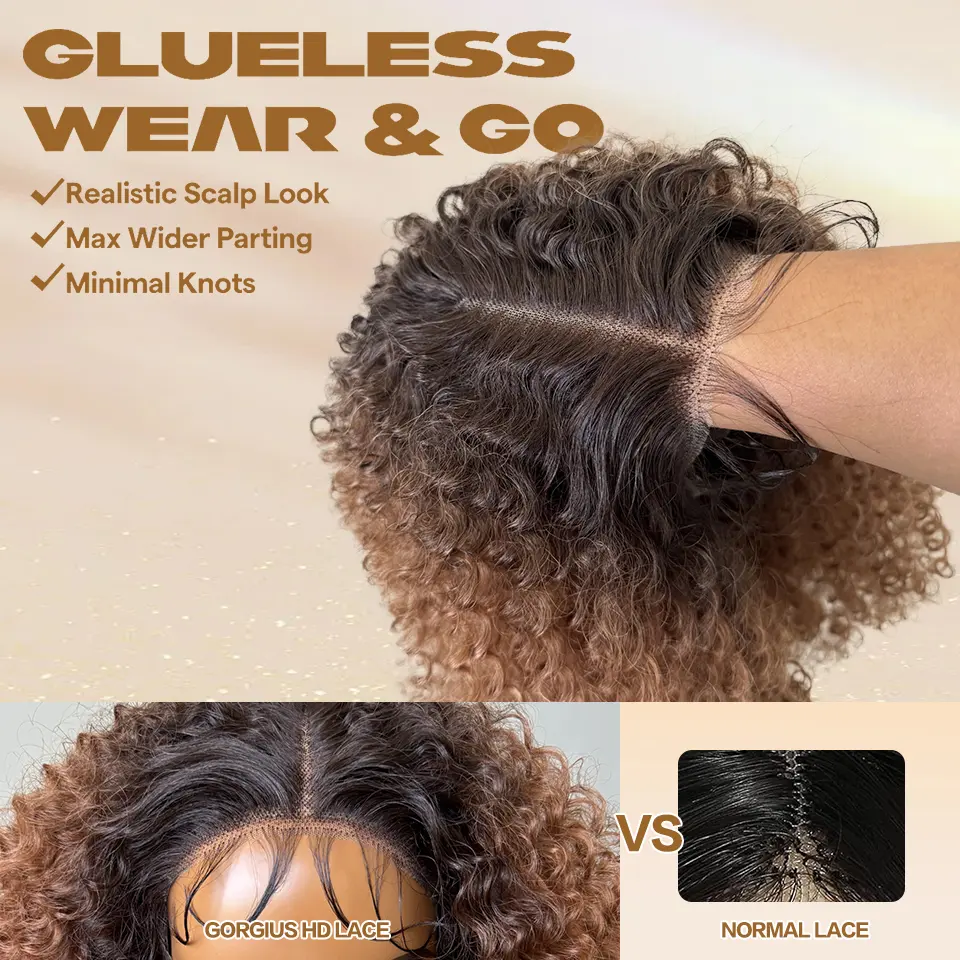 T Part Synthetic Lace Wigs 24 Inch Jerry Curl Wigs For Afro Female 13x5x1.5 Black Pre Plucked Latisha Lace Front Wigs For Woman