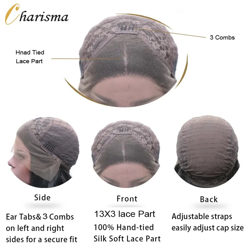 Charisma 26 Inches Long Water Wave Synthetic Lace Front Wig For Black Women Dark Blue Colored Frontal Wigs Natural Hairline Wig