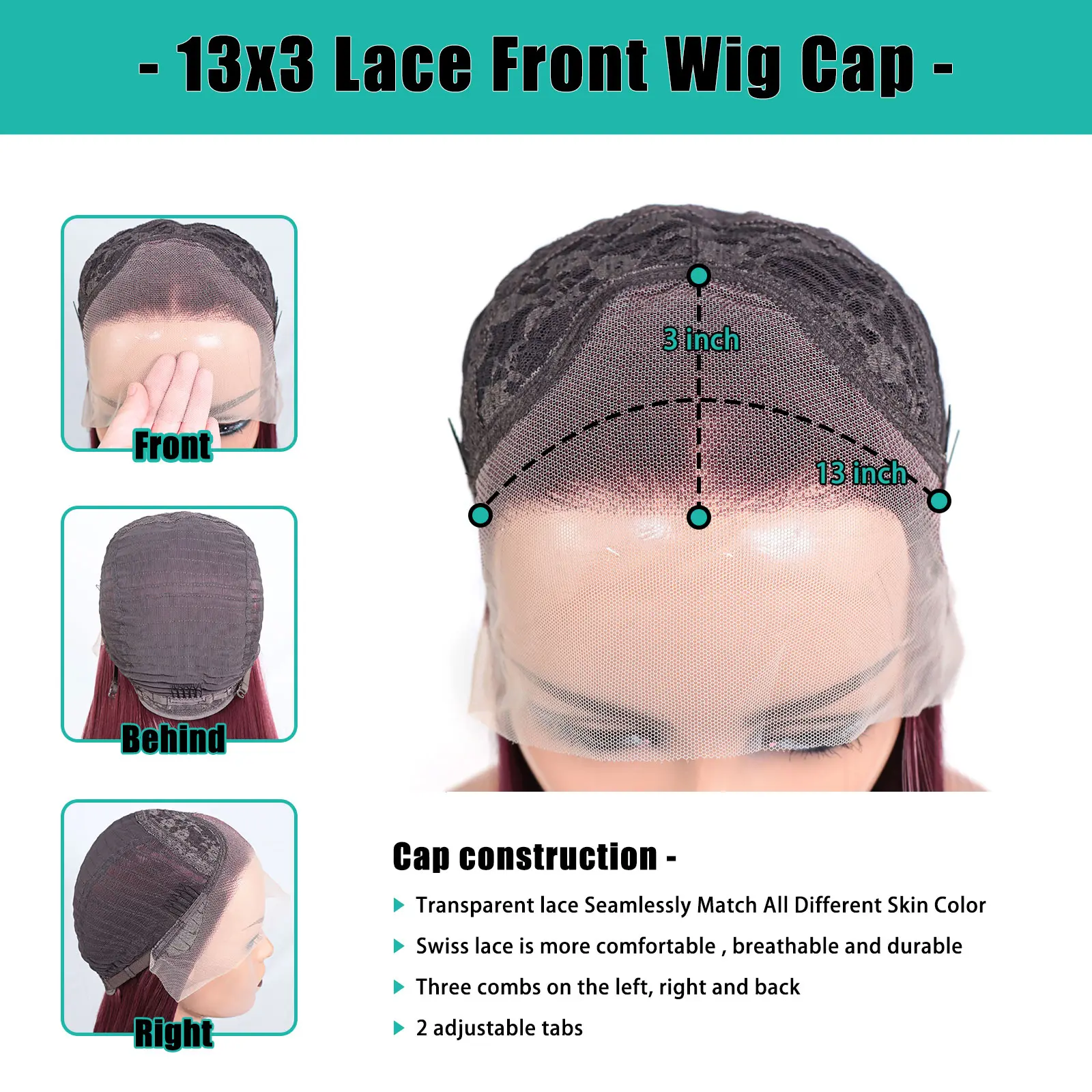 30Inch Blue Lace Front Synthetic Wigs Wavy 13x3 Transparent Heat Resistant Fiber Hair Cosplay Blue Wig For Women 150% Density
