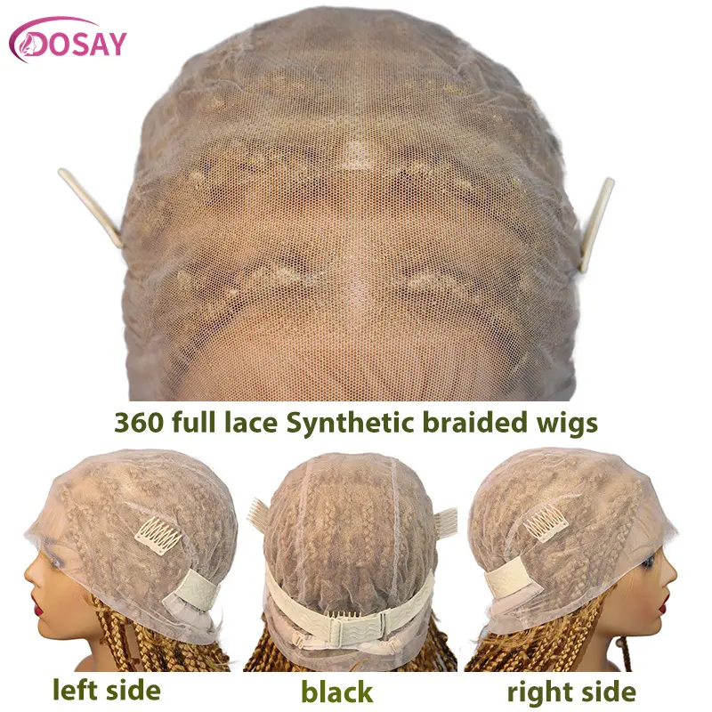 36" Butterfly Synthetic Wig #27 Honey Blonde Braided Full Lace Wigs Jungle Braiding Hair Burgundy Goddess Locs Box Braids Wig