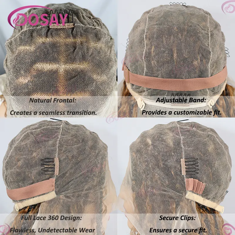 Boho Box Braided Wigs Synthetic Curly Wig Full Lace Front Wigs For Women 32" Goddess Braids Wig African Bohemian Braiding Hair