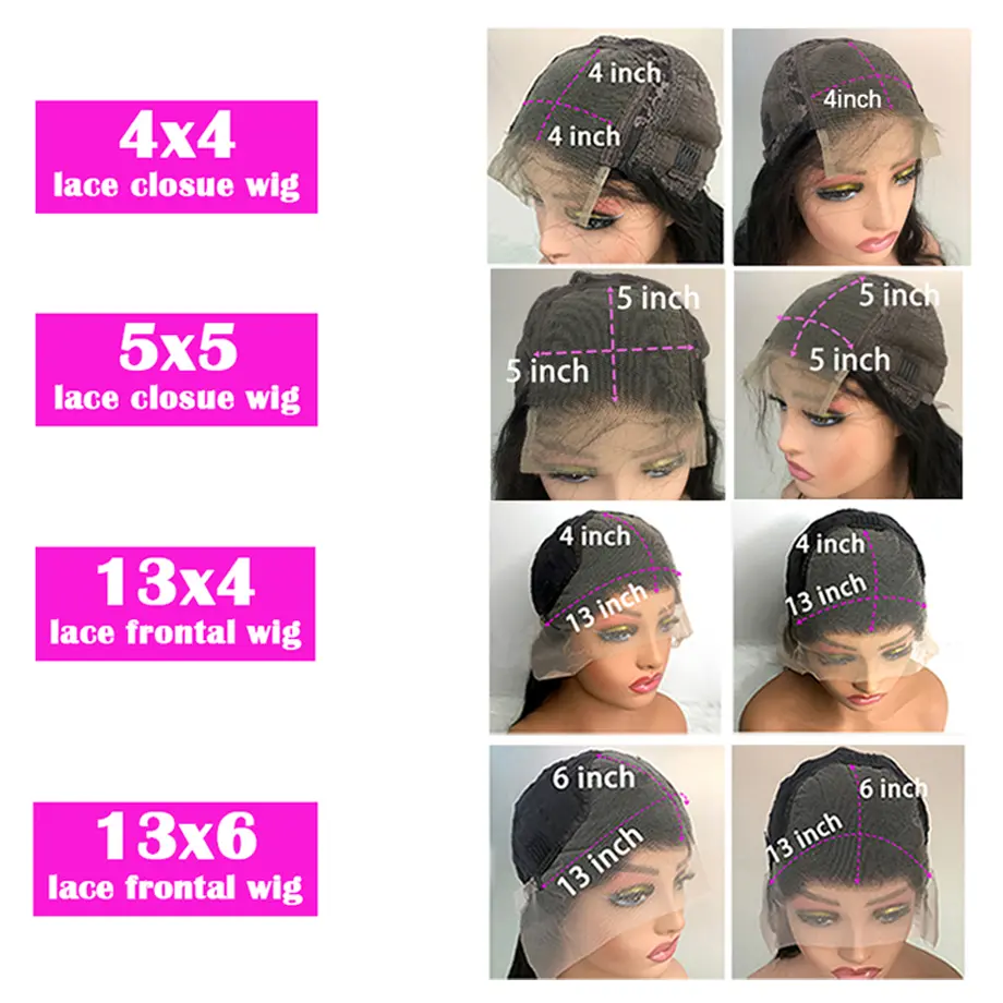 Transparent 200% Density Water Culry 360 Full Lace Frontal Wig Human Hair 40Inch Deep Wave 13x4 13x6 Hd Lace Front Wig For Women
