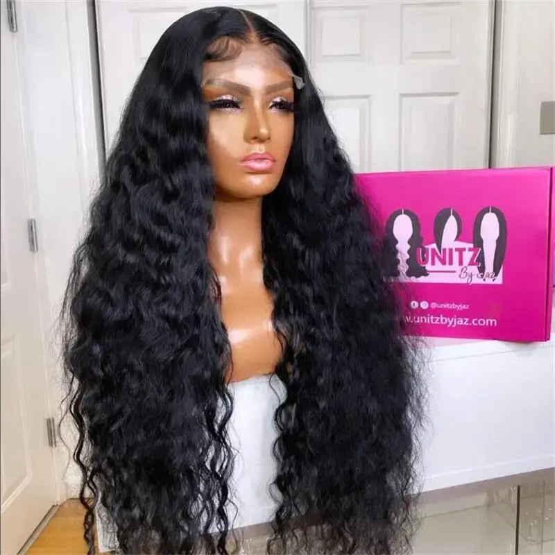 Soft Black Kinky Curly 180 Density 26 inch Preplucked Long Hair Wig For Women Natural Hairline Wig With Afro Baby Hair