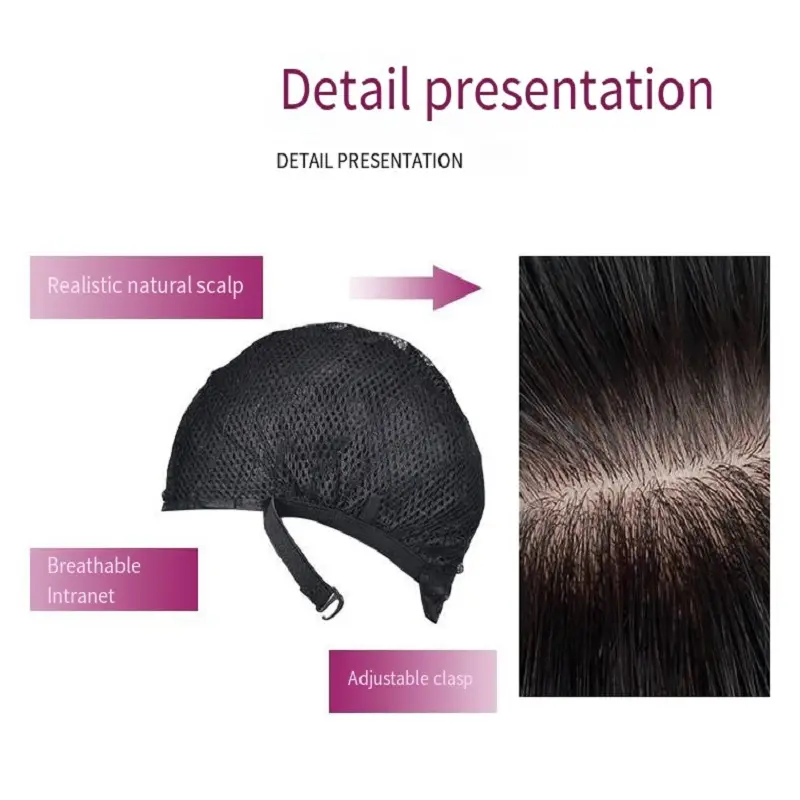 Black synthetic wig with big waves for Halloween party, cosplay wig, daily wig, high-temperature hair accessory wig set