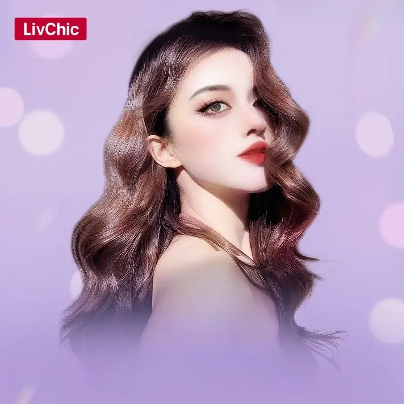 LivChic 10 Holes Dual Channel 3 Options Curling Iron Produces 60 Million Negative Ions Classic Curls For Short Medium Long Hair
