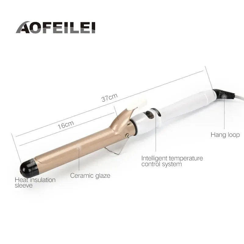 Aofeilei 19-38mm Ceramic Electric Hair Curlers 38mm Big Curl Curling Iron 19mm Hair Culers 25mm Curling Iron 32mm Hair Crimper