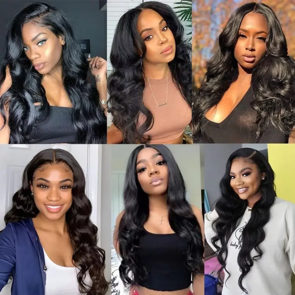 V Part Wig Human Hair 100% Remy Raw Human Hair 16-32 Inch 200% No Glue Brazilian Loose Wavy V Part Human Hair Wigs for Women