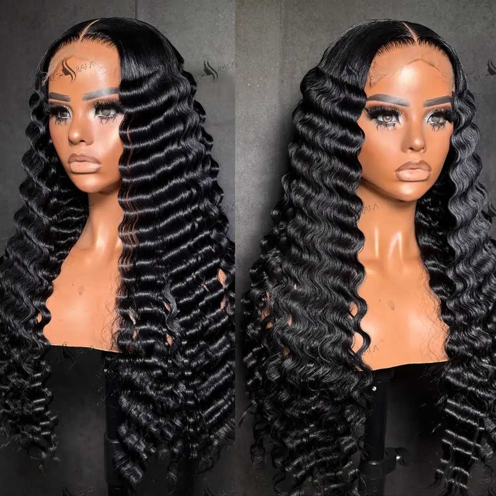 250 Density Loose Deep Wave 13x6 Hd Lace Front Human Hair Wig  100% Human Hair Wig Glueless Wigs Vietnamese Human Hair Wig