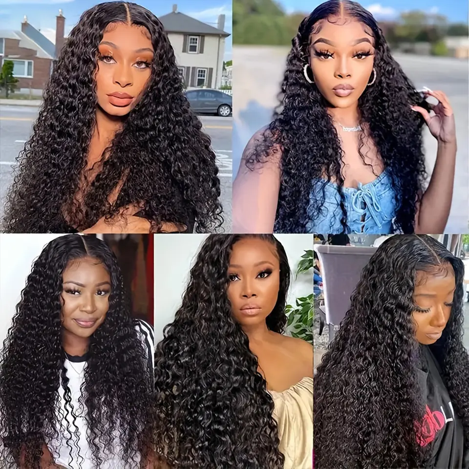 100% Natural Hair Bundle Cuticle Aligned Hair Raw Indian Human Hair Kinky Curly Bundles Deal 12A Grade Double Drawn 3/4 Bundles