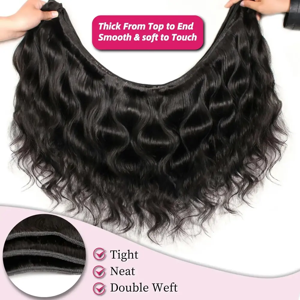 Tewjig Brazilian Hair Weave Bundles 10A Loose Body Wave 30 40 Inch 3 4 Bundles Remy 100% Human Hair Bundles Raw Hair Extensions