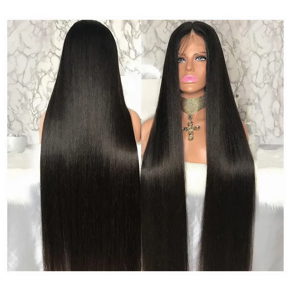 Natural Color Brazilian Human Hair Wig 200Density human hair wig For Women Pre Plucked Frontal Lace Wig
