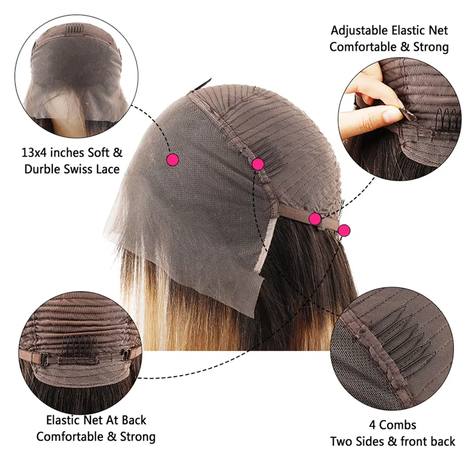 Ombre Lace Front Wig Human Hair Wigs For Women Brazilian Body Wave Lace Front Wig 13X4 Blonde Lace Frontal Wig On Sale Clearance