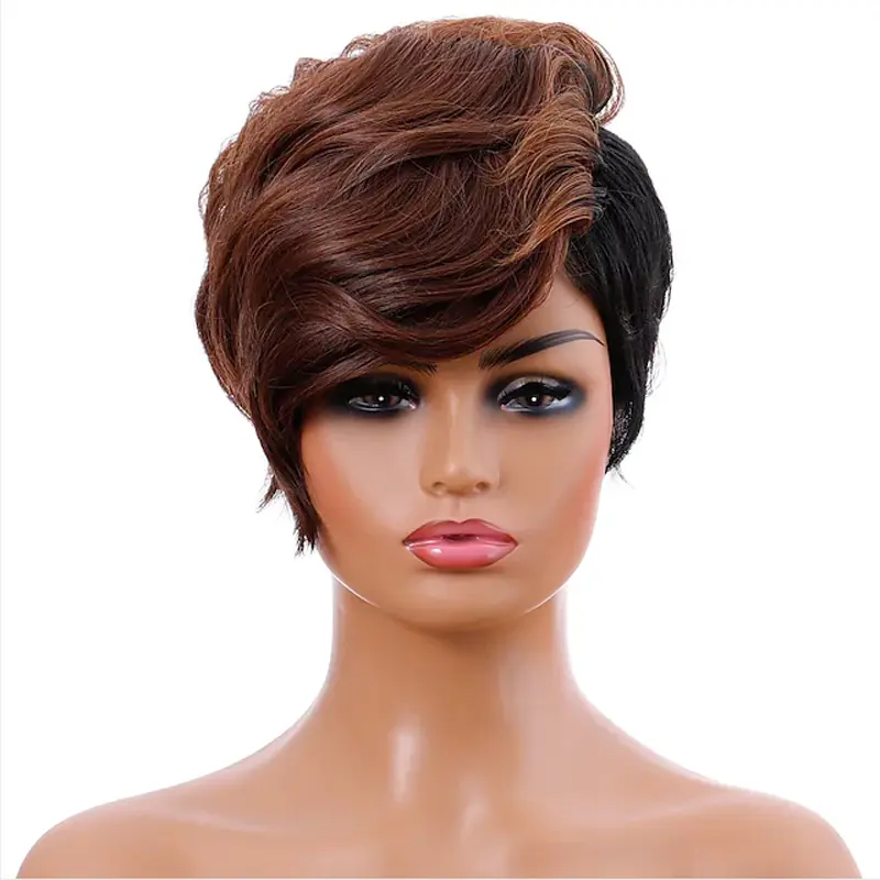 HAIRJOY Synthetic Hair Short Straight Wig for African American Women