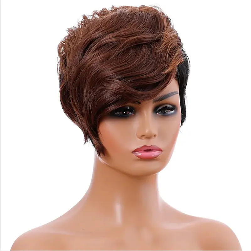 HAIRJOY Synthetic Hair Short Straight Wig for African American Women