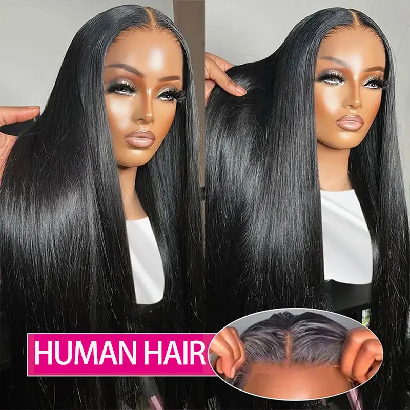 Glueless Straight Transparencia Lace Glueless Wig Human Hair Wigs Brazilian 13x4 Lace Frontal Remy Hiar Wig For Women Cheap Wigs