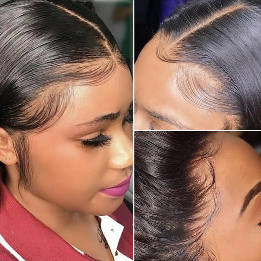 100% Human Wig 13x4 Brazilian Lace Front Human Hair Wig Short Straight Bob Wig For Women Remy 4x4 Closure Bob With Baby Hair