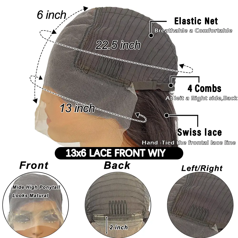 13x6 HD Lace Front Human Hair Wigs Straight 13X4 Lace Front Human Hair Wig 32 Inch Lace Front Wig Human Hair Natural Color
