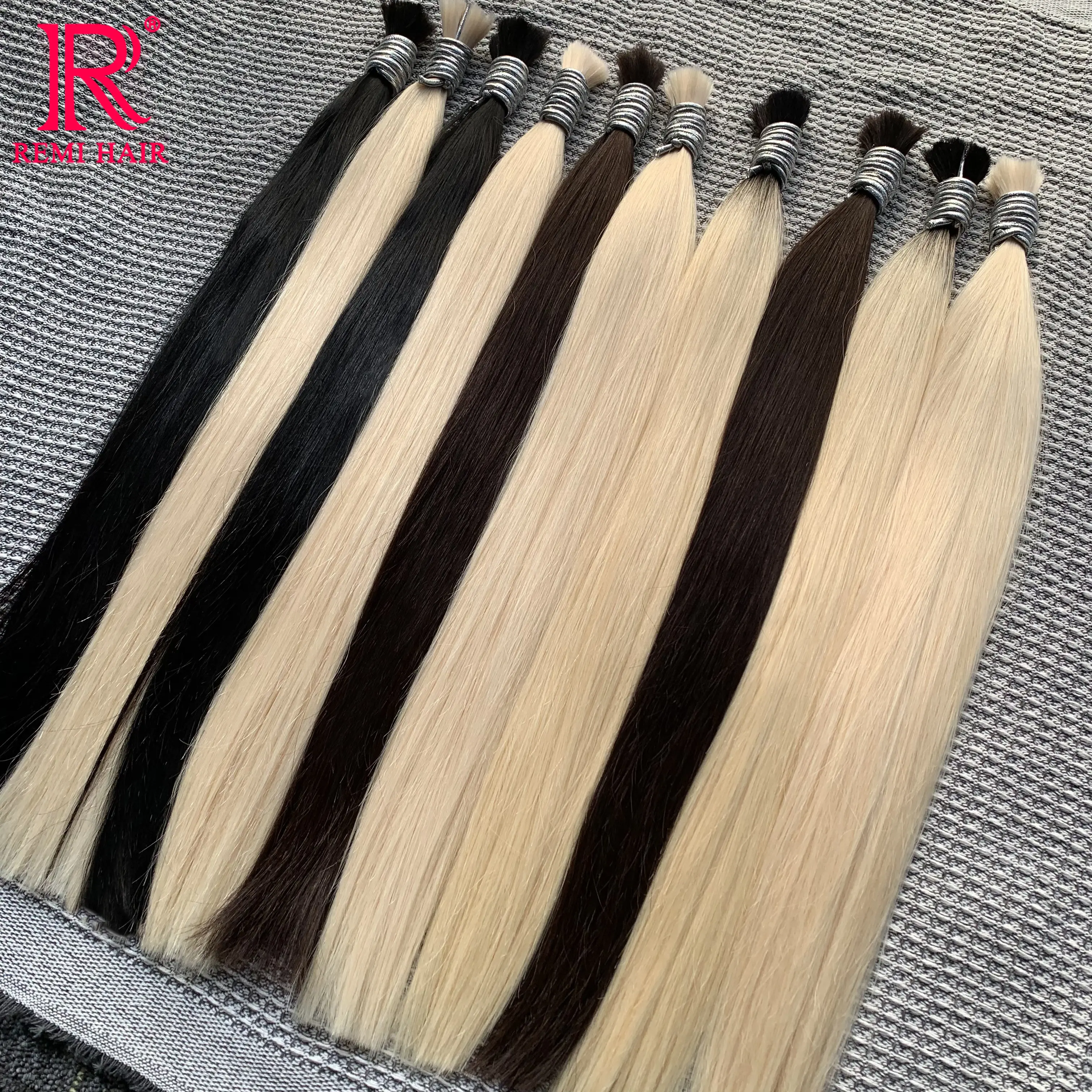 Human Vietnamese Hair Bulk No Weft Straight Virgin Unprocessed Hair Extensions Braiding Hair Weaving Human Original Women Hair