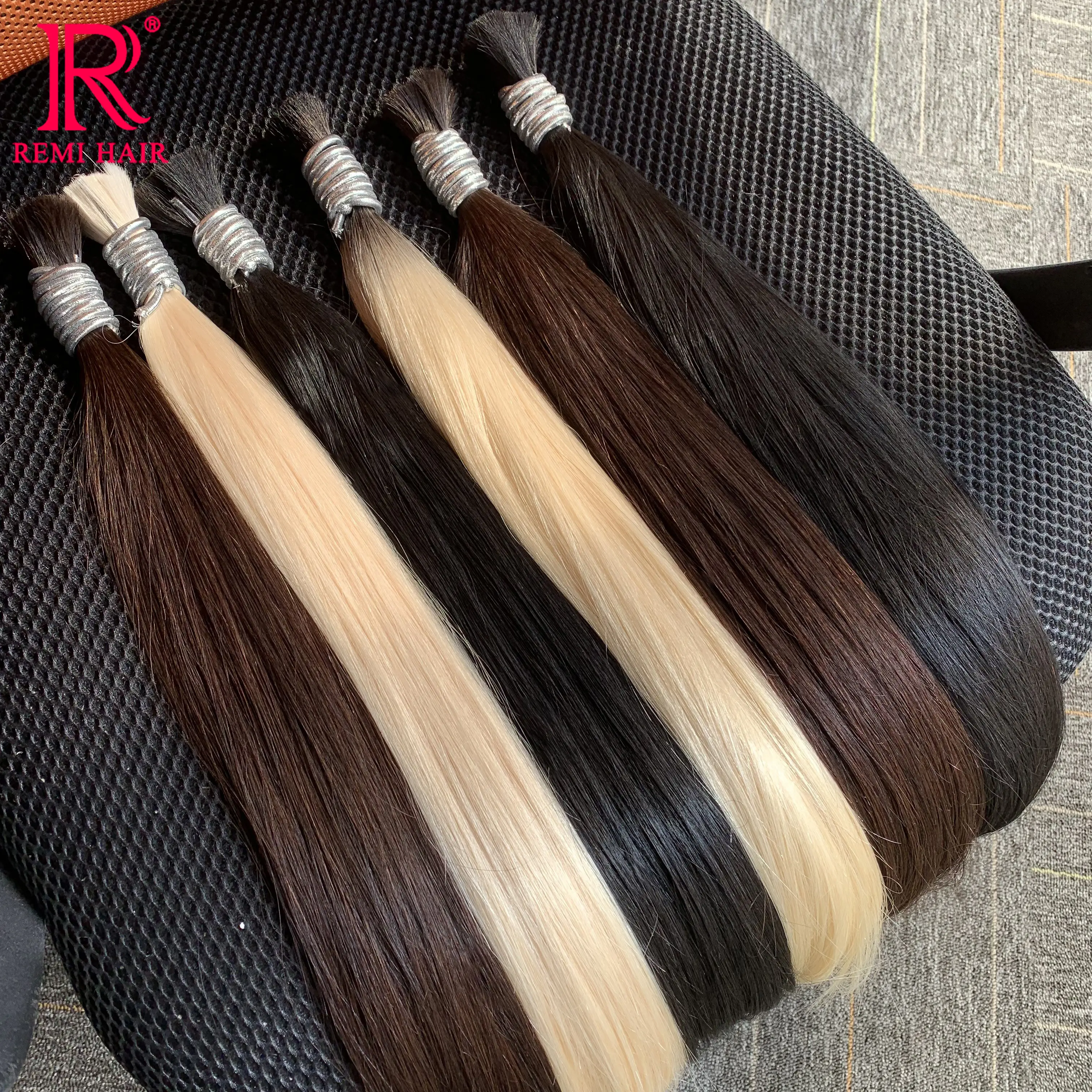 Human Vietnamese Hair Bulk No Weft Straight Virgin Unprocessed Hair Extensions Braiding Hair Weaving Human Original Women Hair