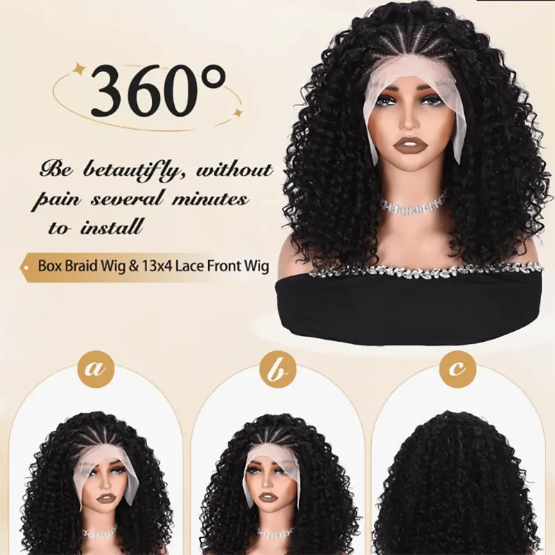 West Kiss 100% Human Hair Deep Wave 180% Density Glueless 13*4 Lace Front Wig Pre-Plucked Pre-Cut Invisible Lace Deep Wave Wig