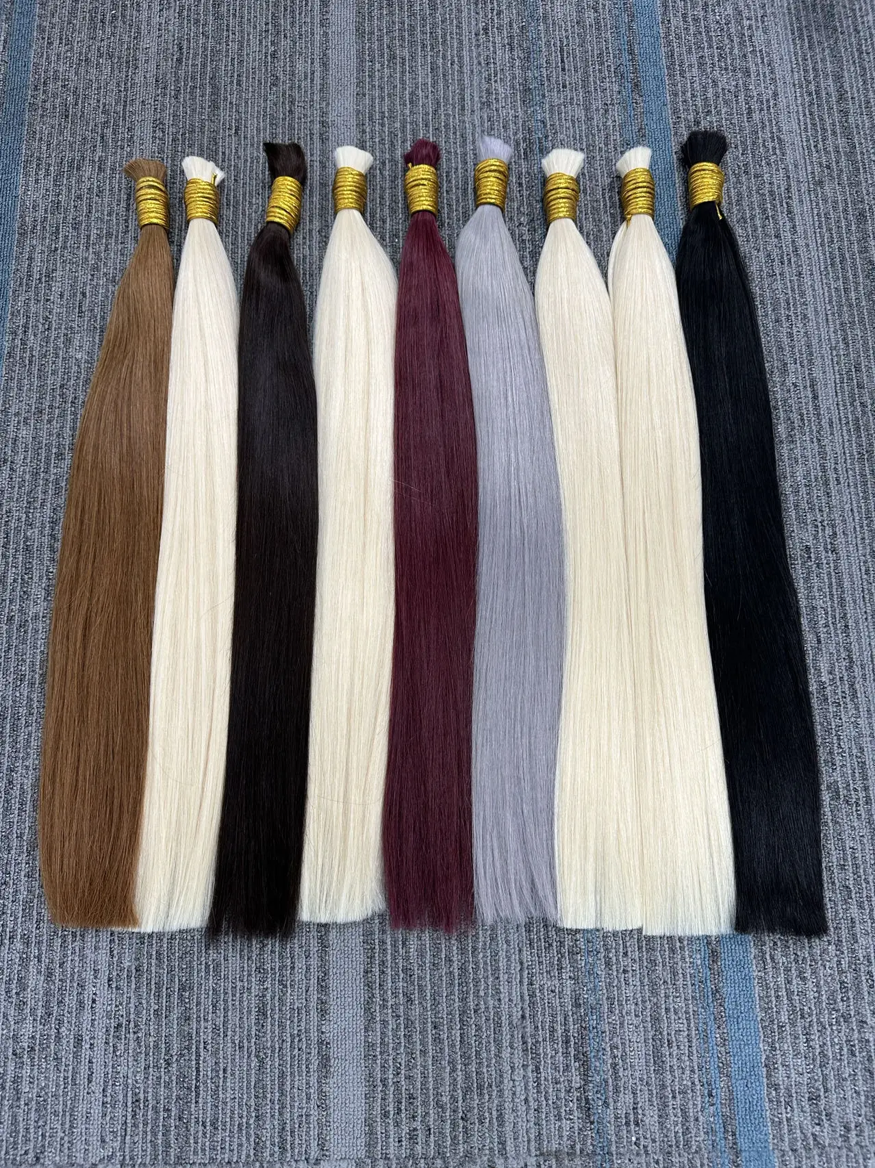 Maxhair Pure Straight 100% Unprocessed Human Hair Bulk No Weft Virgin Bulk Hair 18-30inch Blonde 613 Hair Extension For Braiding