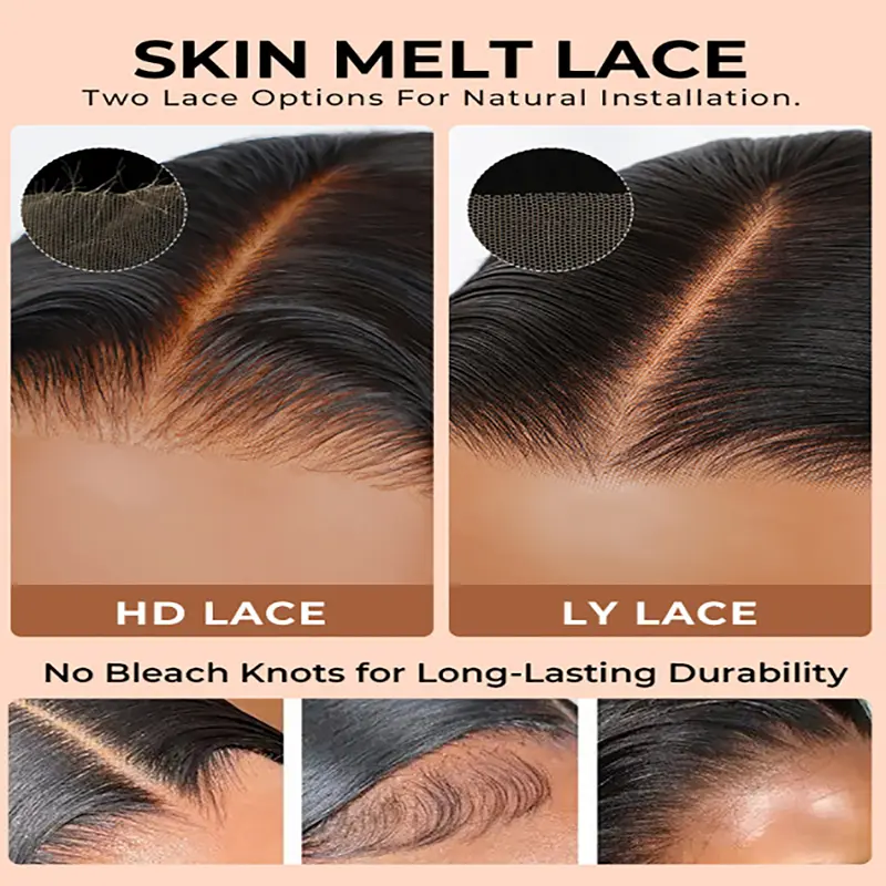West Kiss 100% Human Hair Deep Wave 180% Density Glueless 13*4 Lace Front Wig Pre-Plucked Pre-Cut Invisible Lace Deep Wave Wig