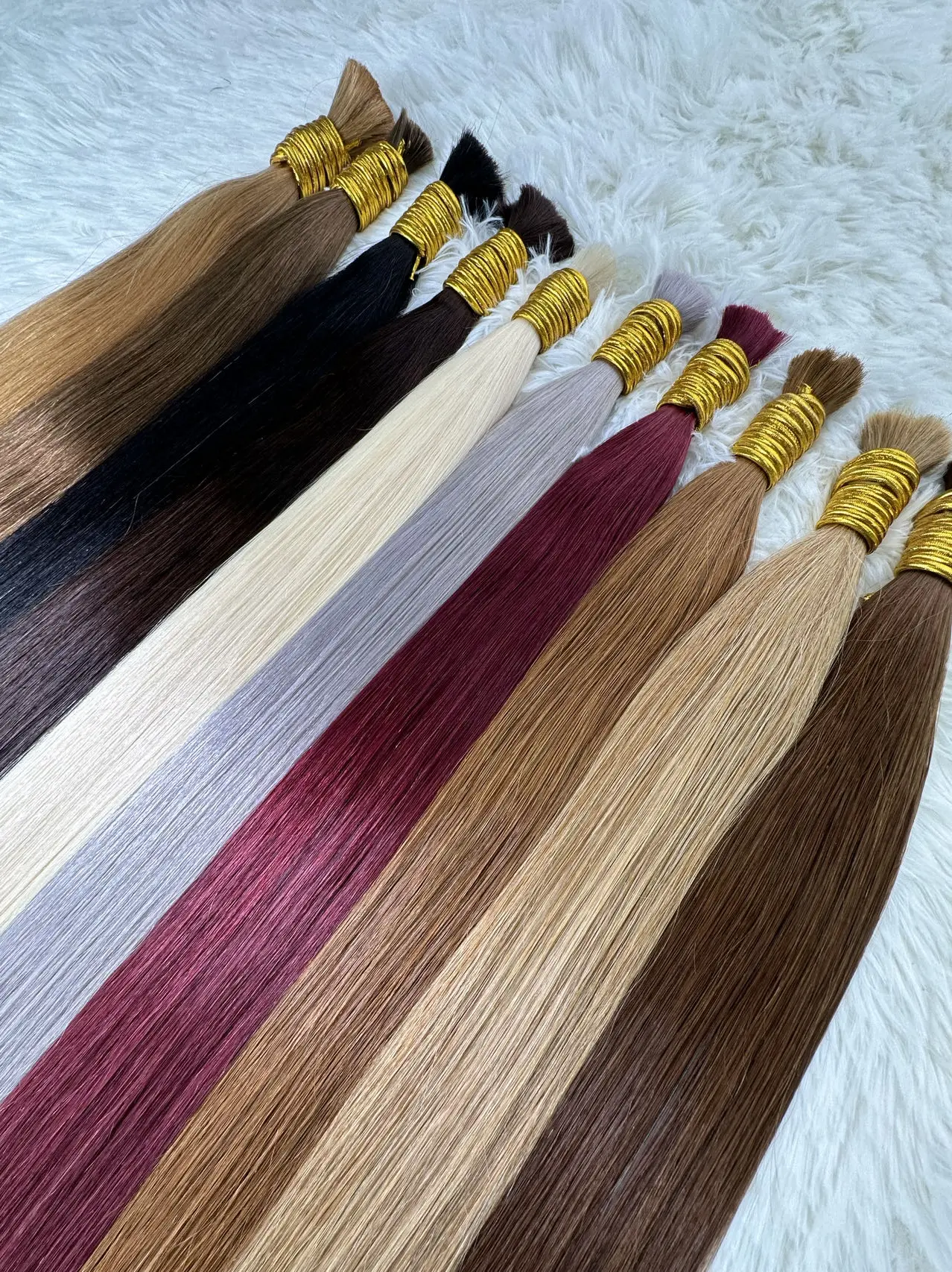 Maxhair Pure Straight 100% Unprocessed Human Hair Bulk No Weft Virgin Bulk Hair 18-30inch Blonde 613 Hair Extension For Braiding