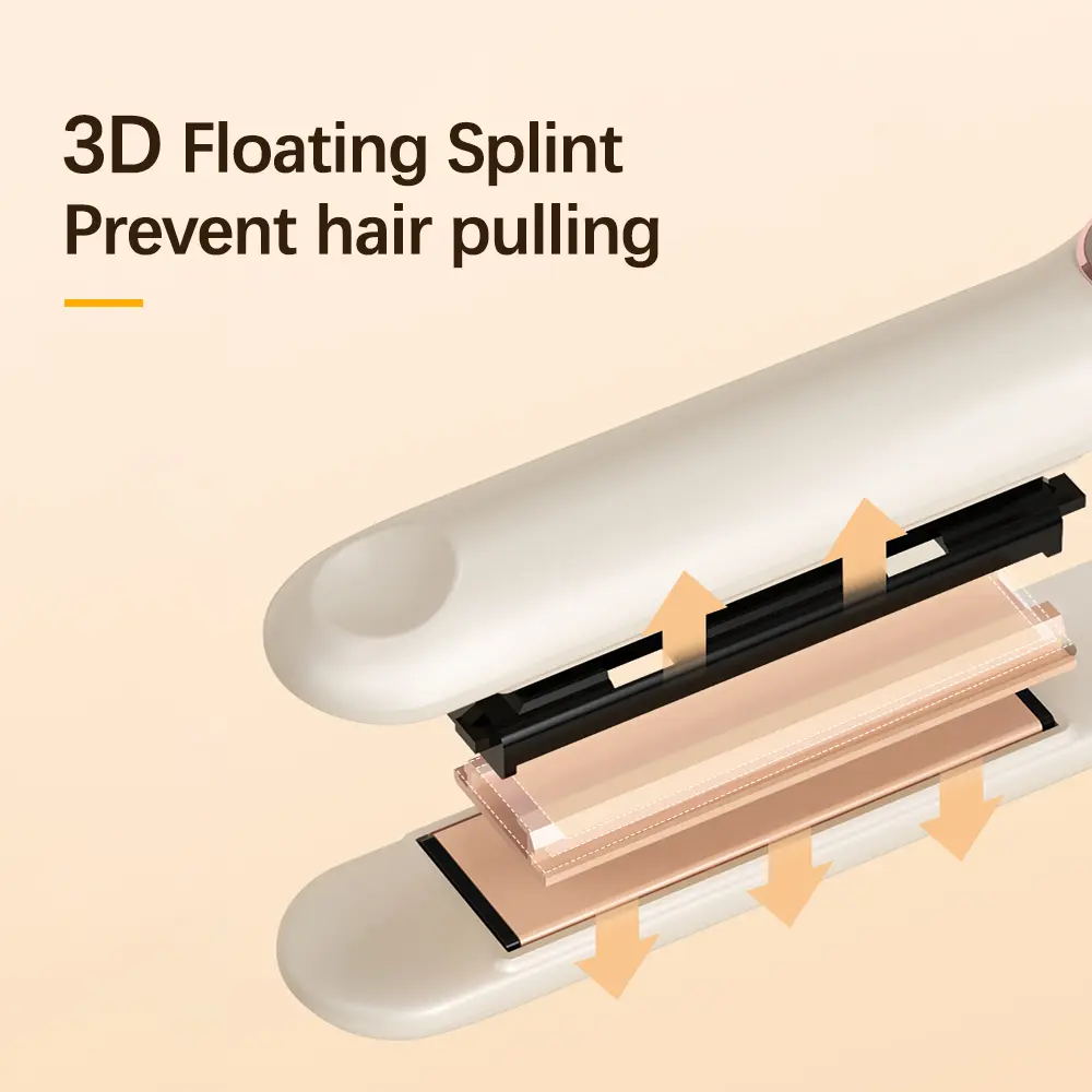2 In 1 Professional Hair Straightener Hair Curler Flat Iron Fast Heating Electric Hair Style Clippers Curling 12 Gears Hair Comb