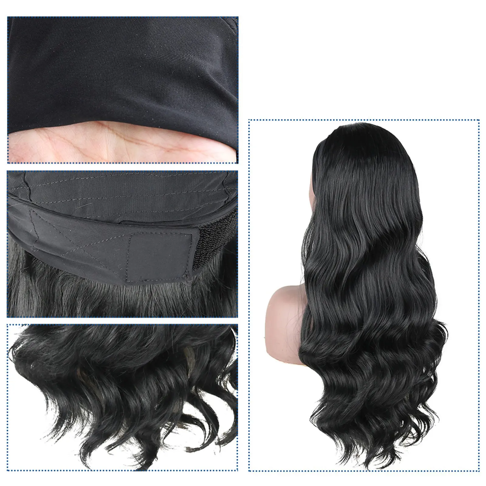 Synthetic Hair Body Wave Headband Wig Women WineRed Black Blonde Wigs For Women Natural Woman Wigs Daily Party Women's Wigs