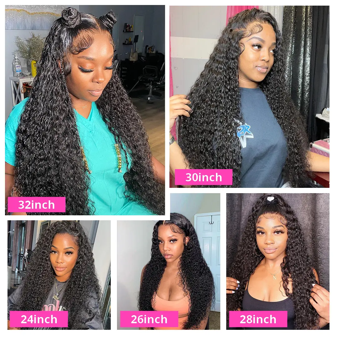 100% 13x6 HD Kinky Curly Lace Frontal Human Hair Wigs Woman Pre Plucked Brazilian 13x4 Cheap Jerry Curly Lace Front Wig On Sale