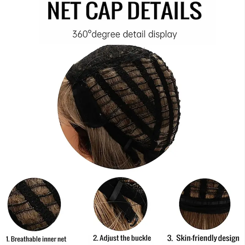 HAIRJOY Synthetic Hair Mullet Wig Adult Funny Wigs for Men Pop Rock Wig Joe Dirt Wig for 70s 80s Wig Brown Synthetic Wigs