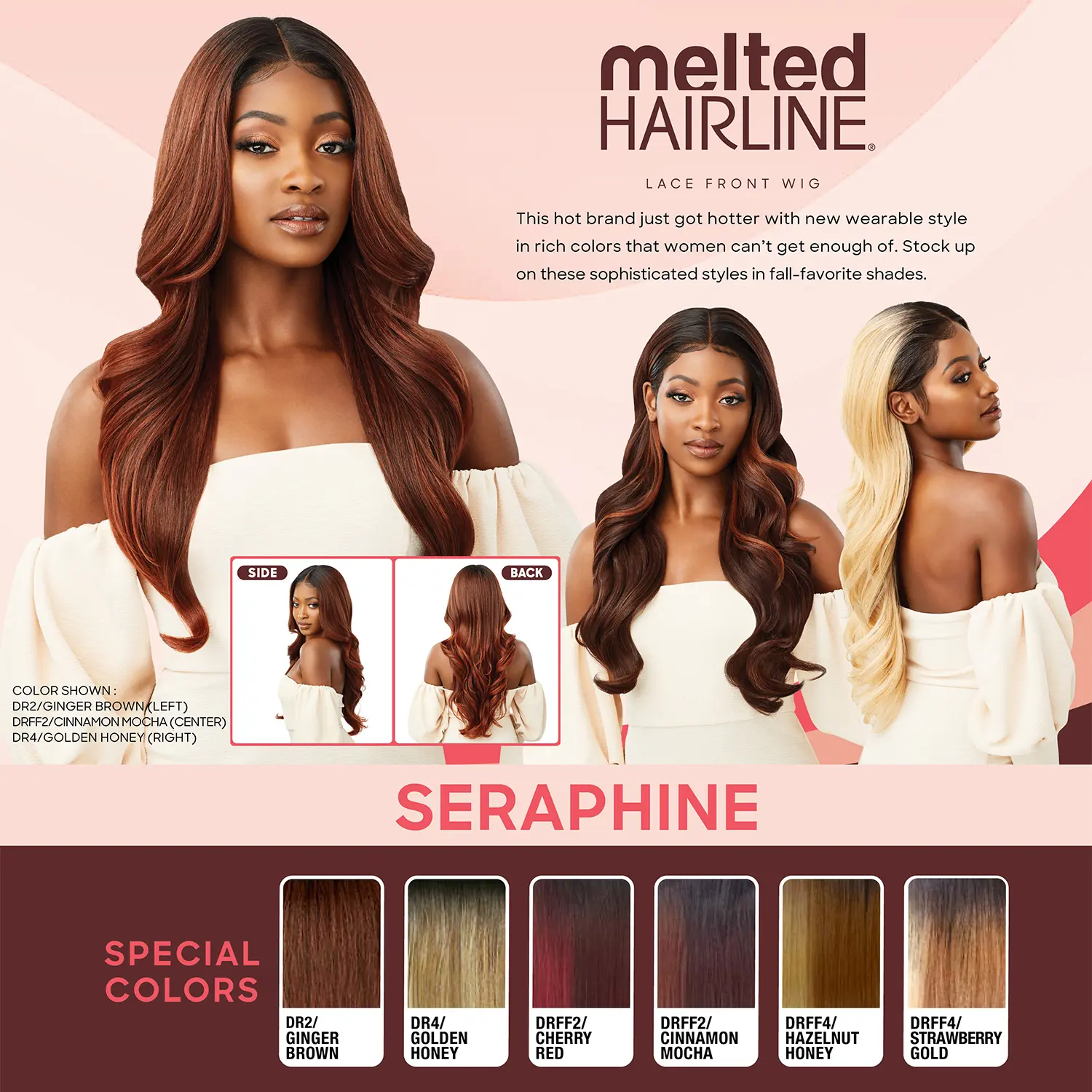 Outre Melted Hairline Glueless HD Lace Front Wig Seraphine