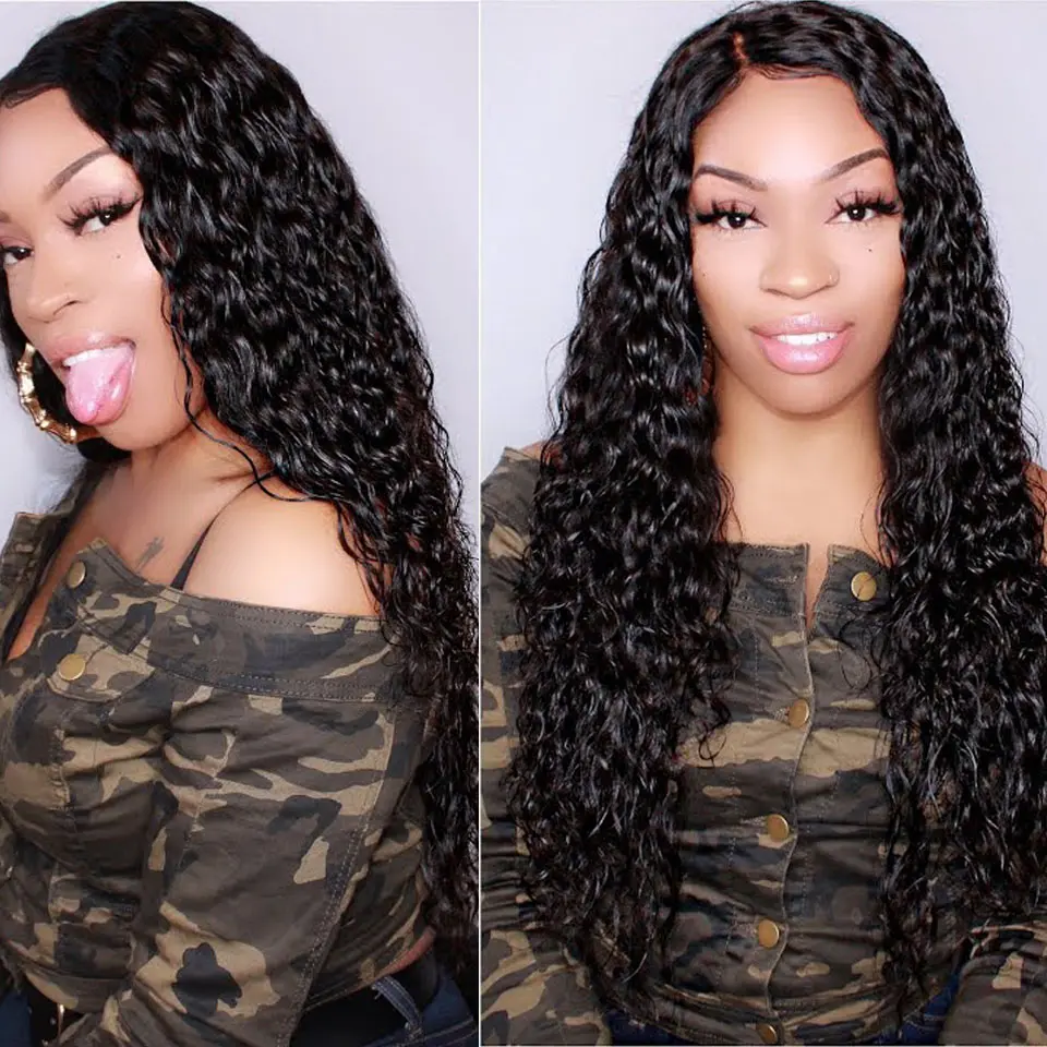 Malaysian Hair Weave 1 3 4 Bundles Deal Water Wave Human Hair Bundles Wet And Wavy Bundle Curly Hair Extensions Ali Annabelle