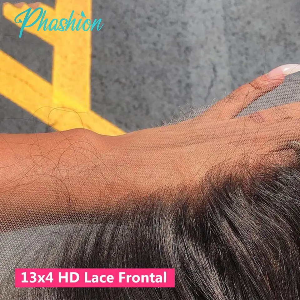 Phashion HD 5x5 6x6 7x7 Lace Closure Straight Pre Plucked Swiss 13x4 13x6 Full Frontal Only Natural Black 100% Remy Human Hair