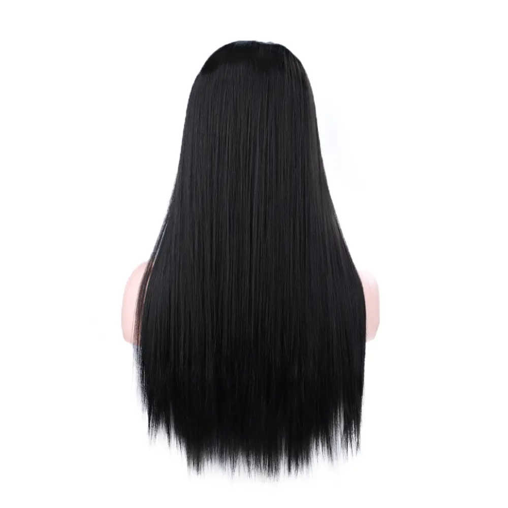 Synthetic Silky Straight U Part Wigs Straight Synthetic Hair Wig U Part Wigs for Women Black Silky Straight Synthetic Puffy Hair