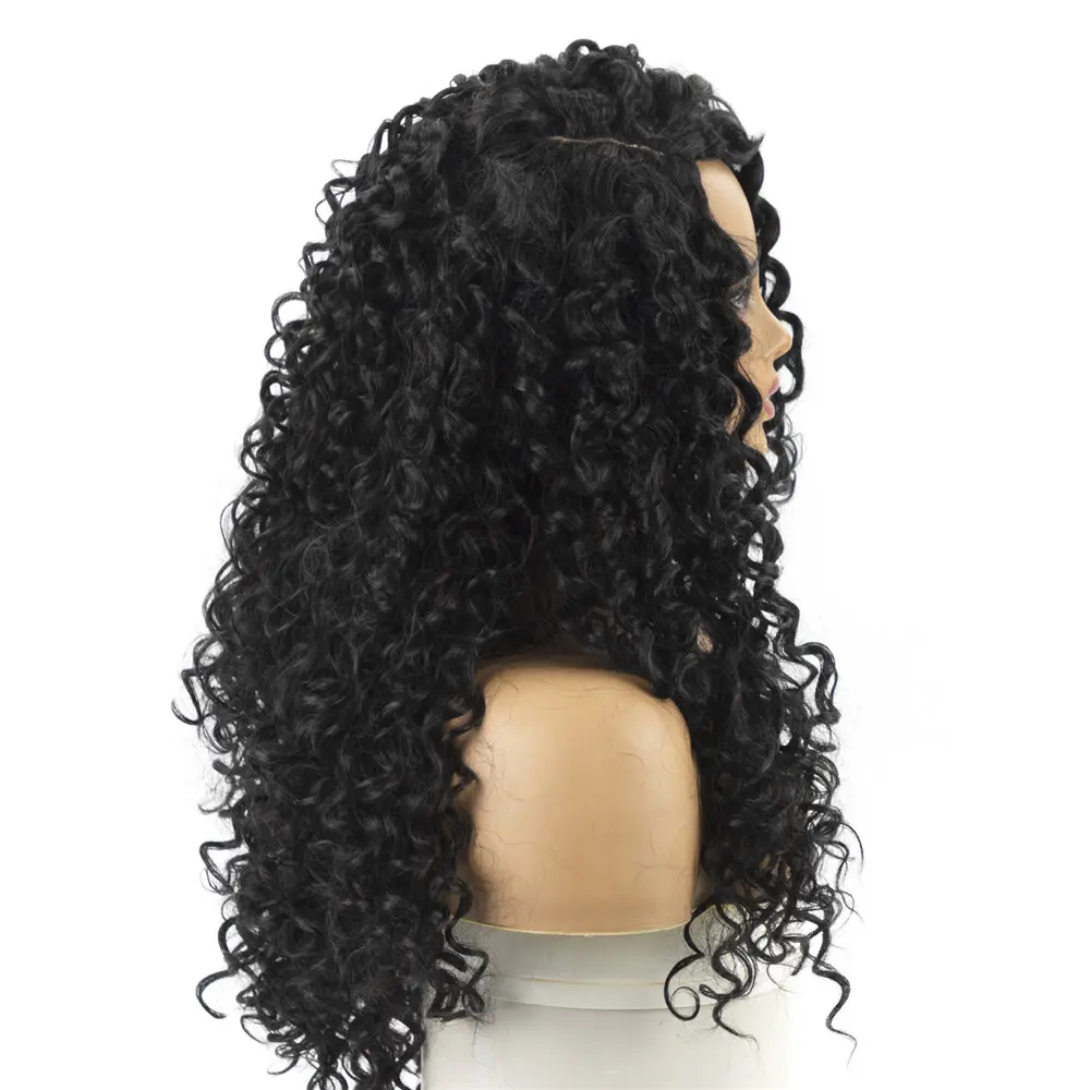 SQRDGQ Synthetic Wigs for Black Women Long Curly Wigs For Women High Temperature Hair Natural Wigs Women Cosplay Wig Female