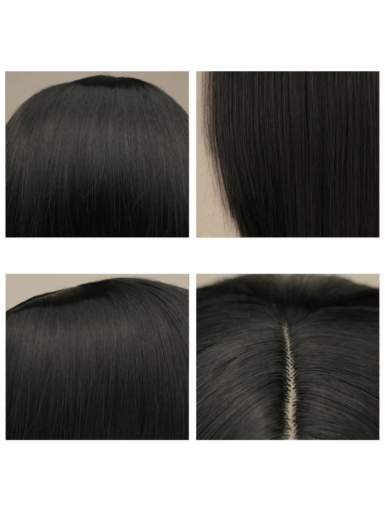 40 Inch /100 cm Straight Synthetic Wig For Women Black Middle Peluca Natural Heat Resistant Hair Wigs Pelucas Costume Party