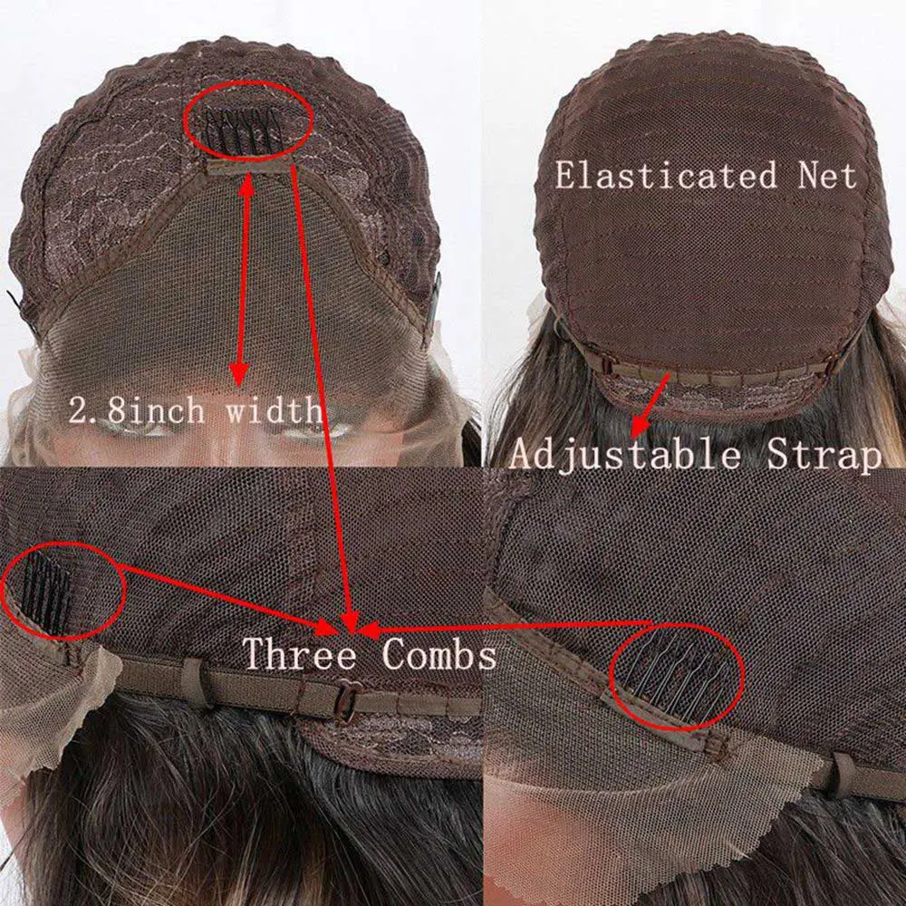 Synthetic Burgundy Lace front wigs  Heat Resistant Fiber Long Wavy Wig Burgundy Wine Wigs Side Part