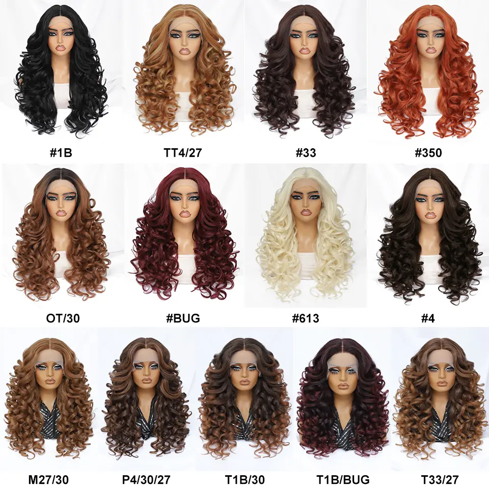 Latisha 24Inch Synthetic Lace Front Wigs For Black Women Curly Afro Lace Wigs Blonde Orange 13X4.5X1 Cosplay Hair Daily Use